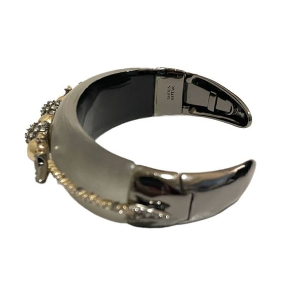 ❤️SOLD❤️ALEXIS BITTAR Crystal & Lucite Hinged Cuff Bracelet - Picture 3 of 10